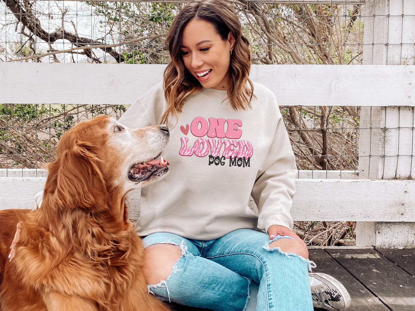 Valentines Day Dog Mom Sweatshirt