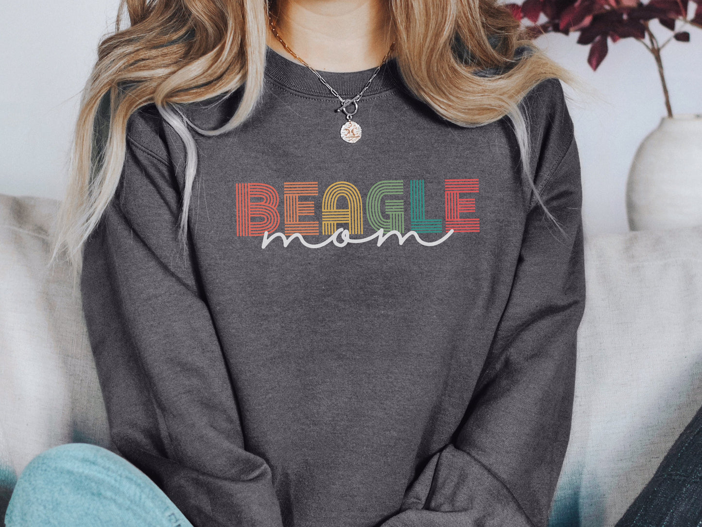 Beagle Dog Mom Sweatshirt
