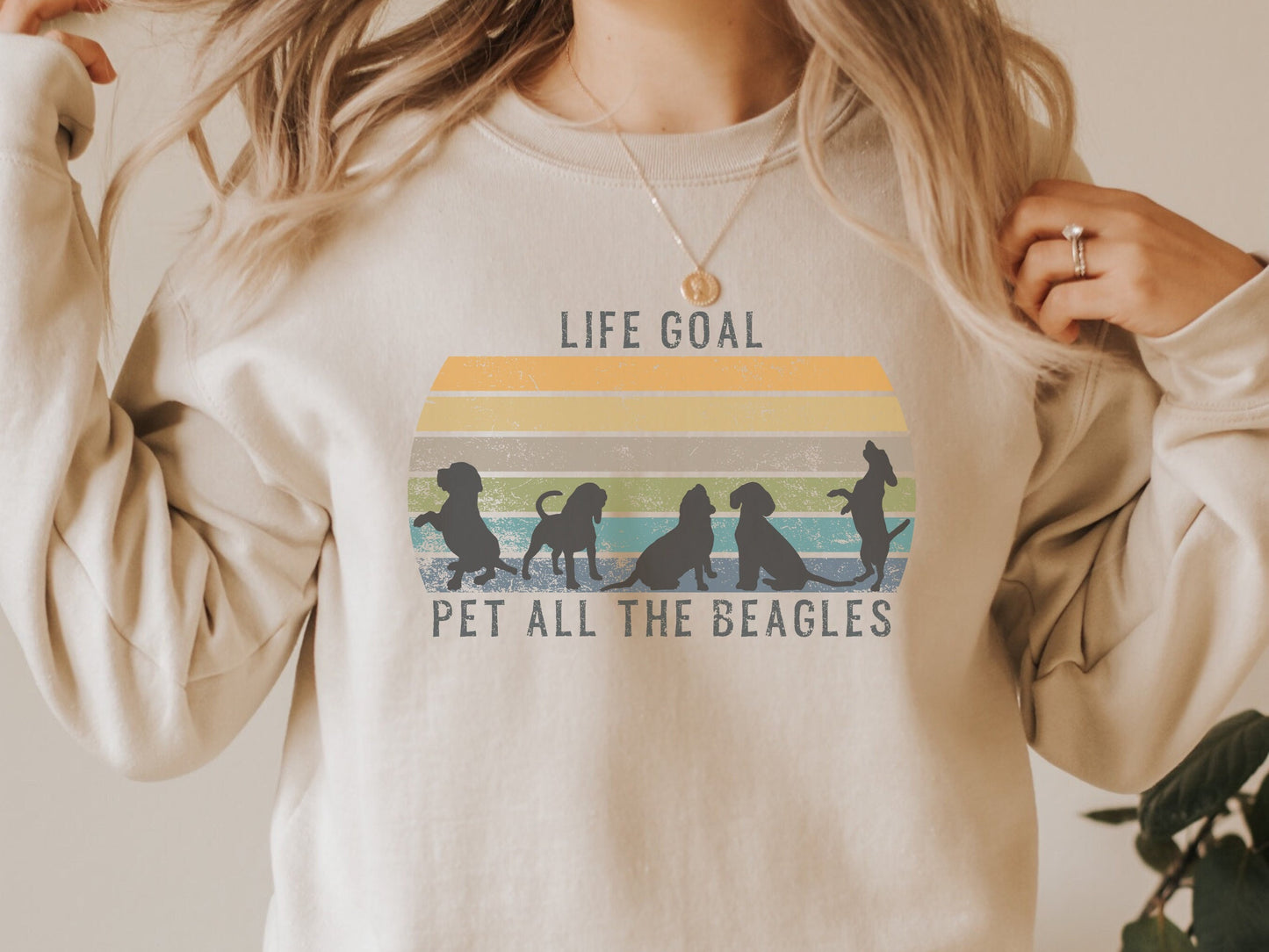 Beagle Dog Mom Sweatshirt
