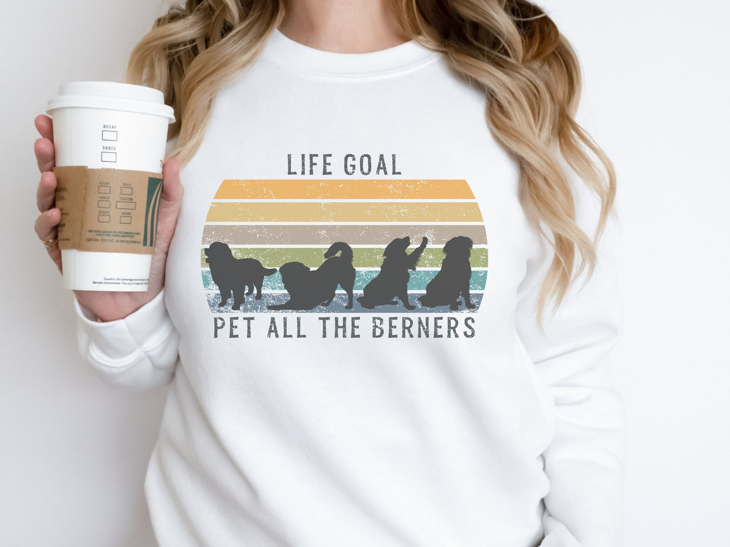 Vintage Bernese Mountain Dog Mom Sweatshirt