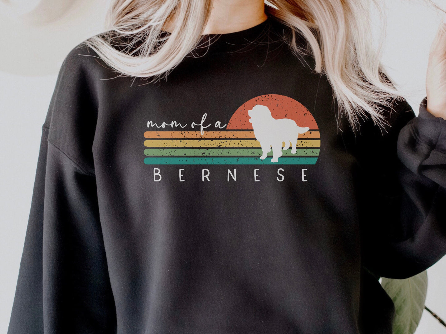 Retro Bernese Mountain Dog Mom Sweatshirt