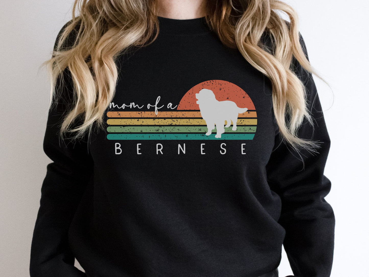 Retro Bernese Mountain Dog Mom Sweatshirt