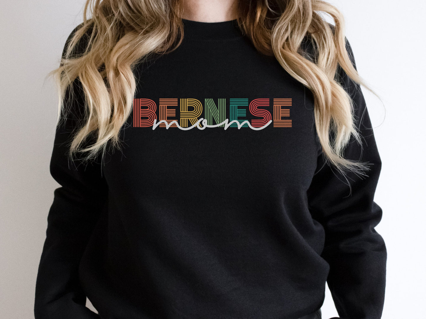 Retro Bernese Mountain Dog Mom Sweatshirt