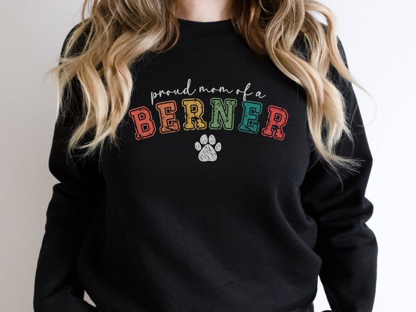 Vintage Bernese Mountain Dog Mom Sweatshirt