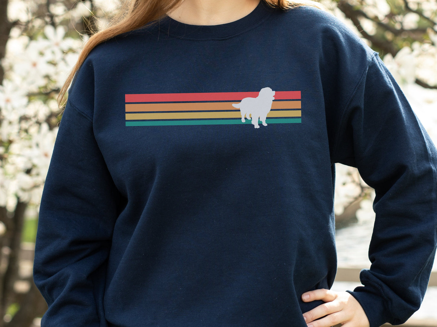 Retro Bernese Mountain Dog Mom Sweatshirt