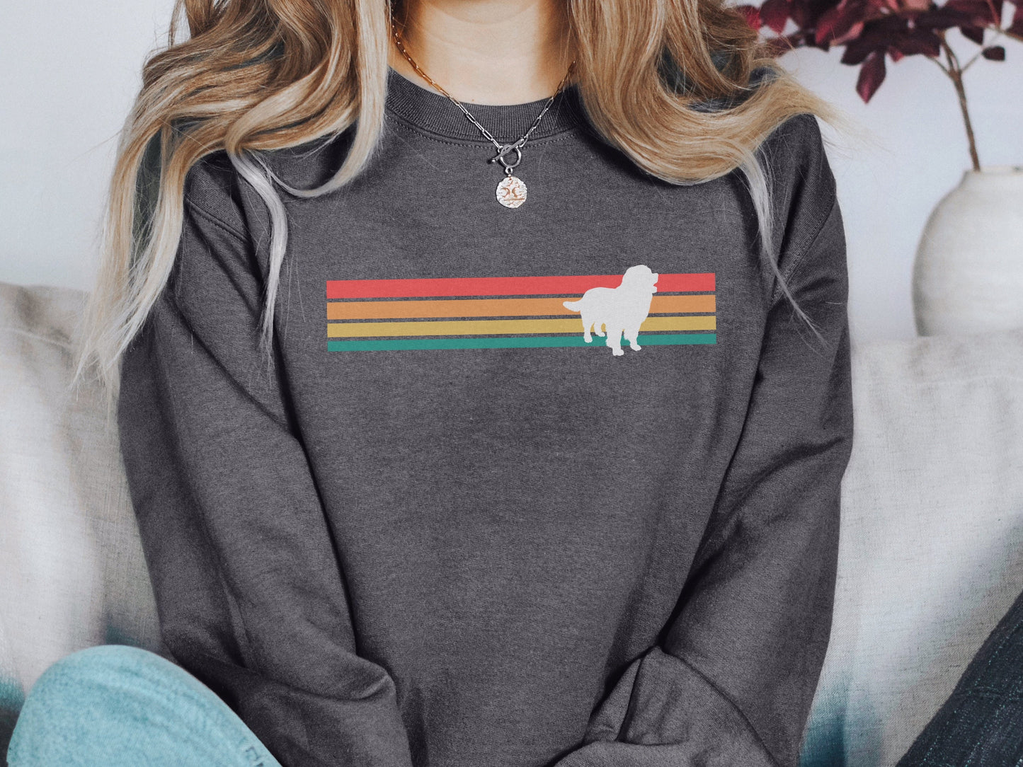 Retro Bernese Mountain Dog Mom Sweatshirt