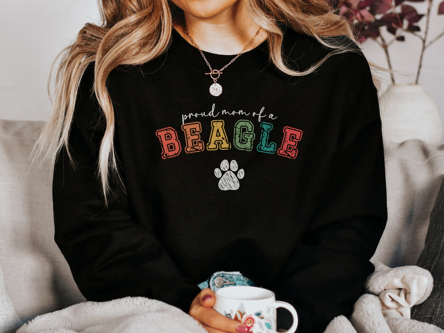 Beagle Dog Mom Sweatshirt