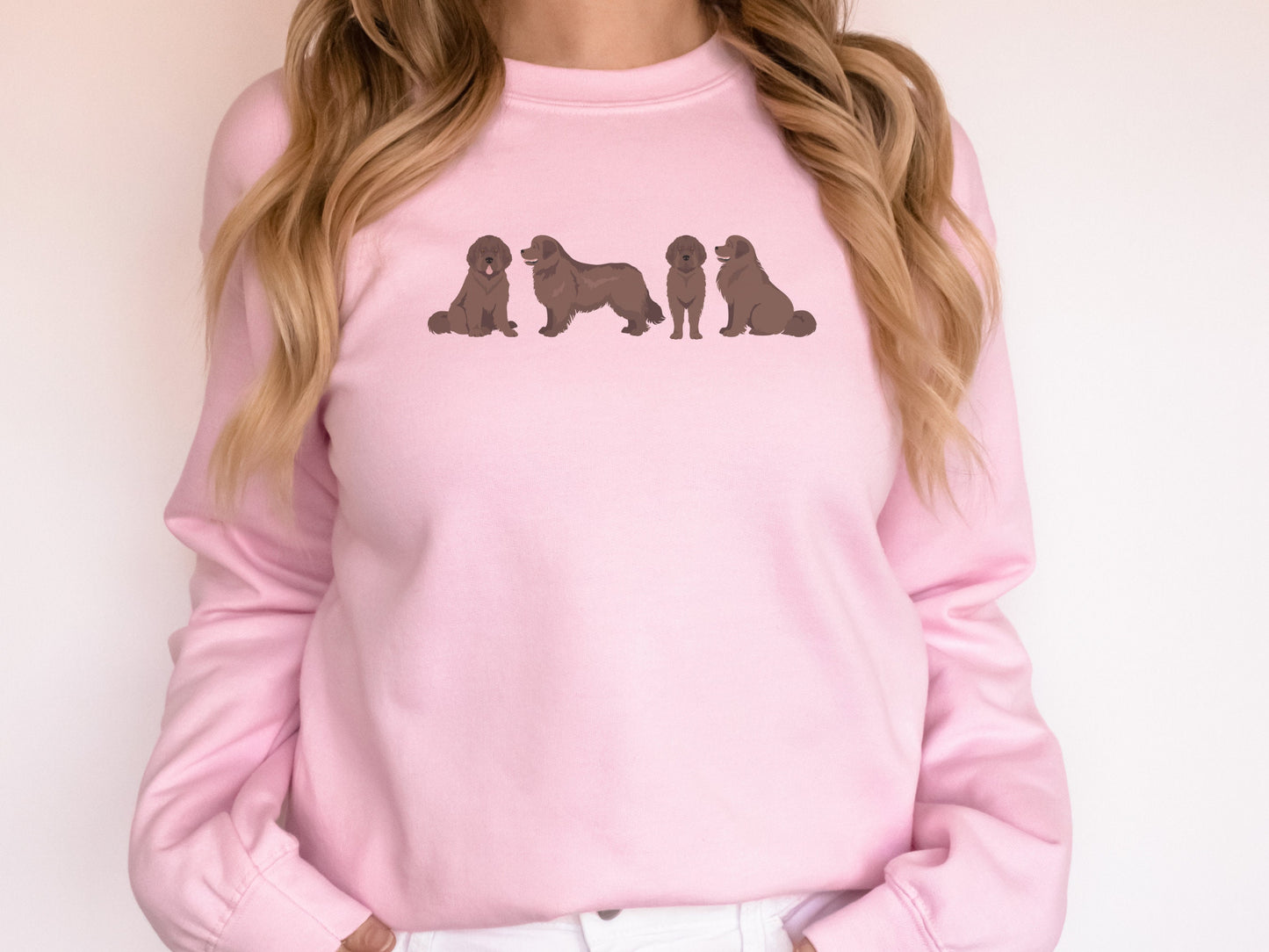 Cute Newfie Dog Mom Sweatshirt