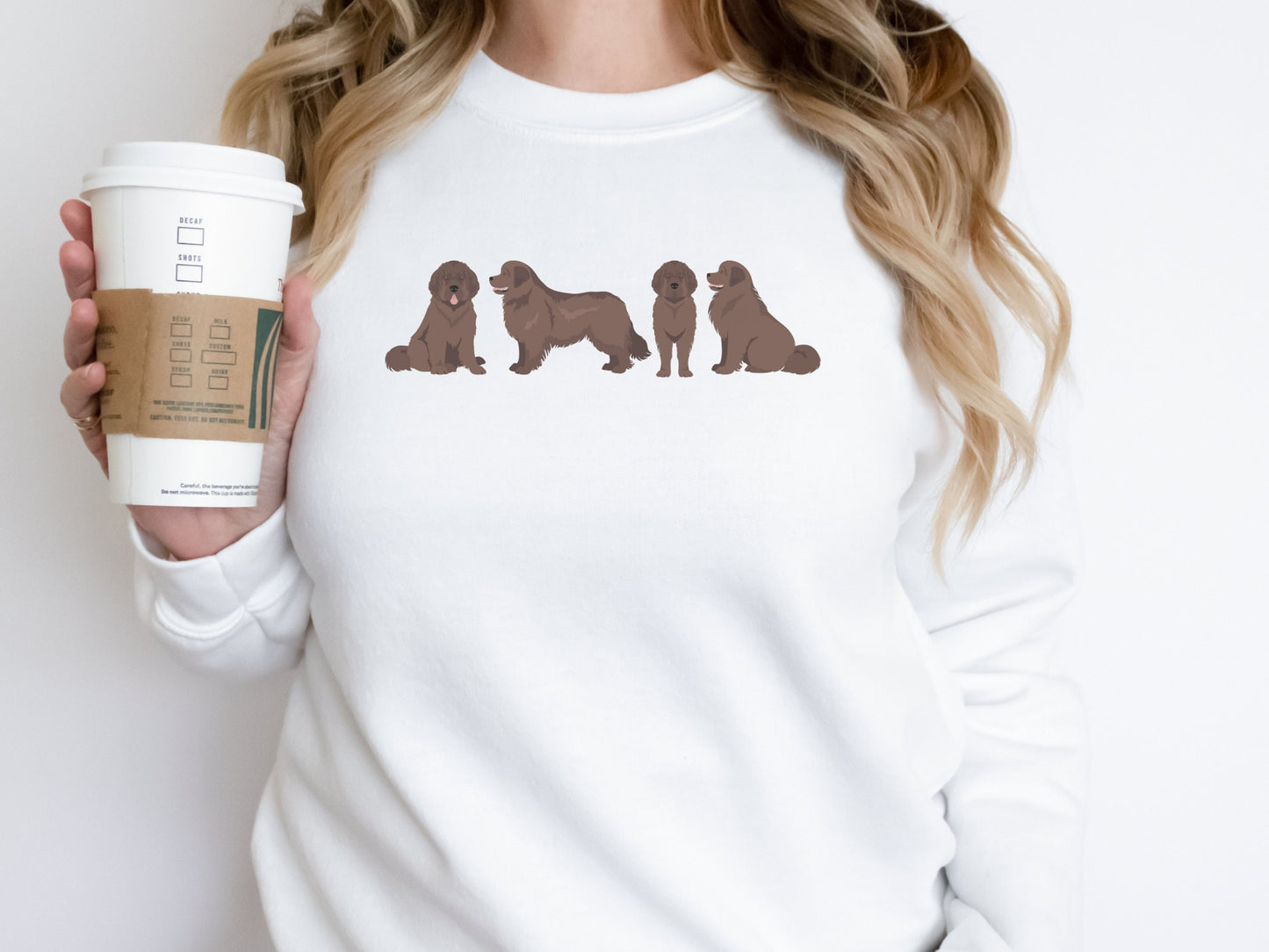Cute Newfie Dog Mom Sweatshirt