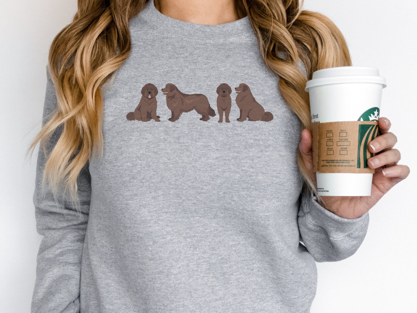 Cute Newfie Dog Mom Sweatshirt
