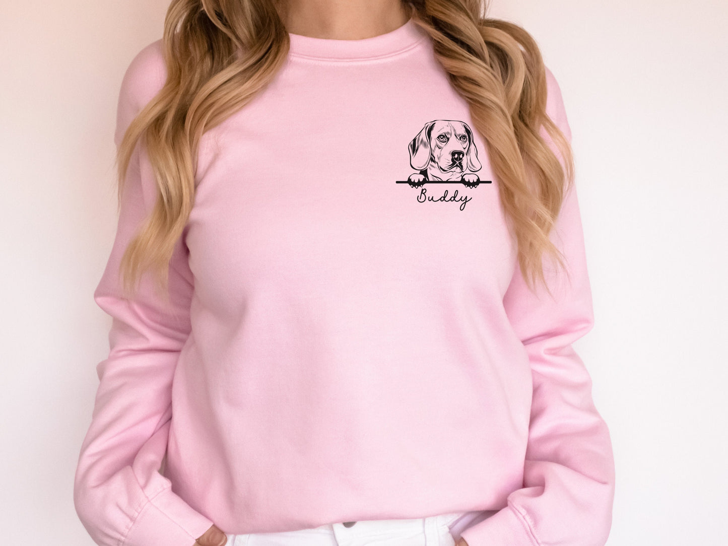 Personalized Beagle Dog Face Sweatshirt