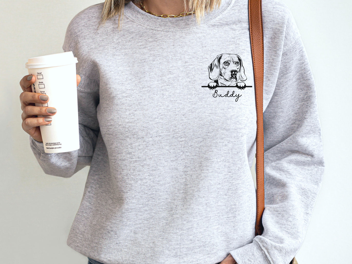Personalized Beagle Dog Face Sweatshirt