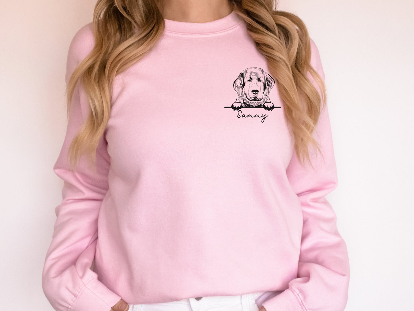 Personalized Newfie Dog Sweatshirt