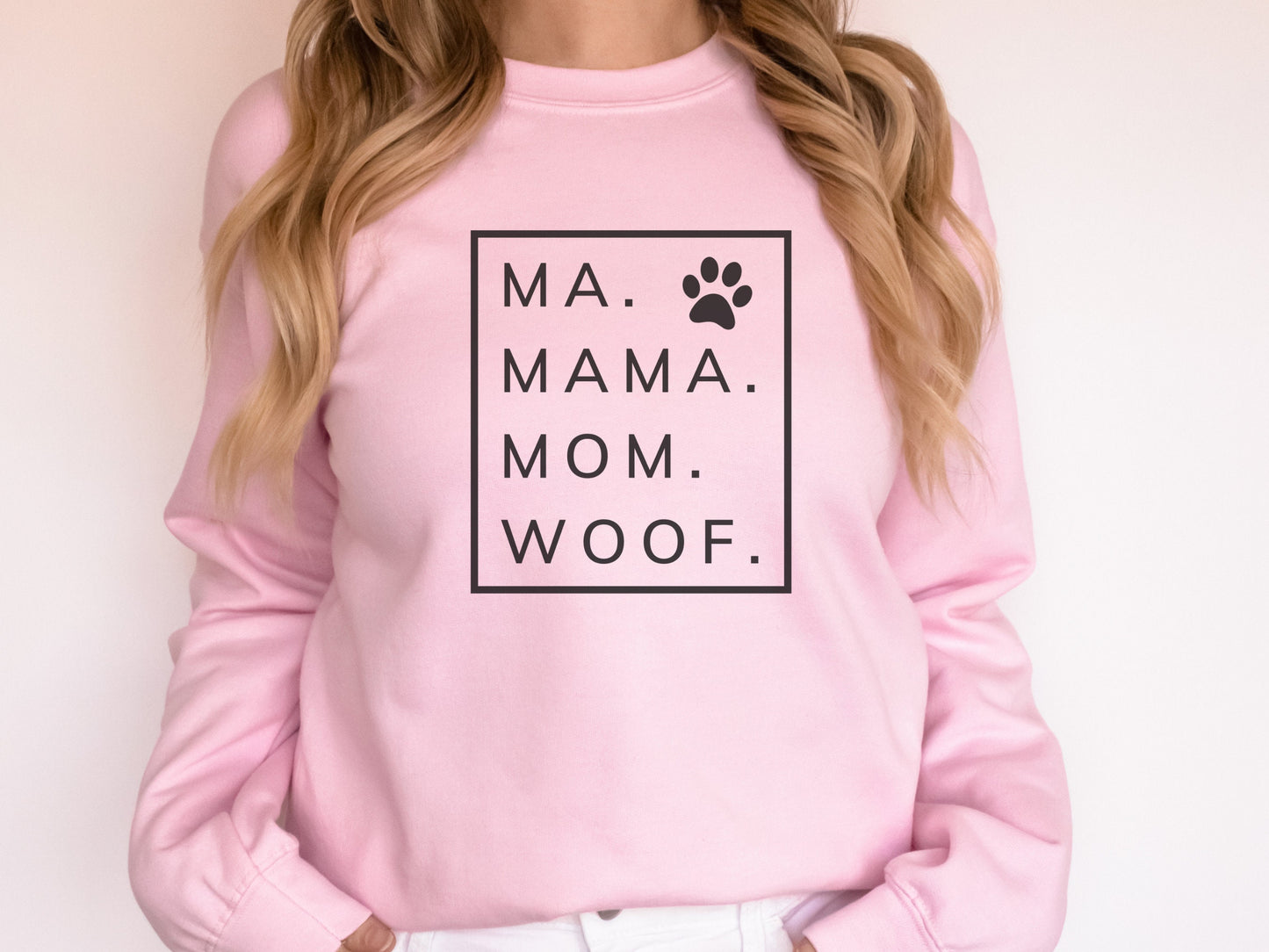 Ma Mama Mom Woof Funny Dog Mom Shirt
