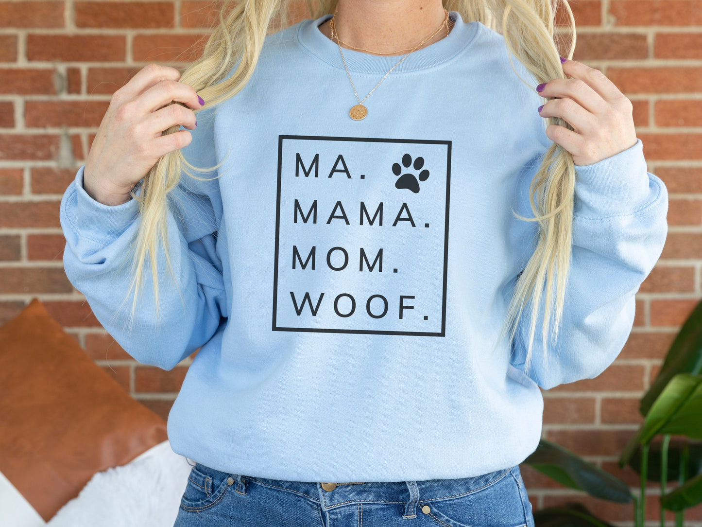 Ma Mama Mom Woof Funny Dog Mom Shirt
