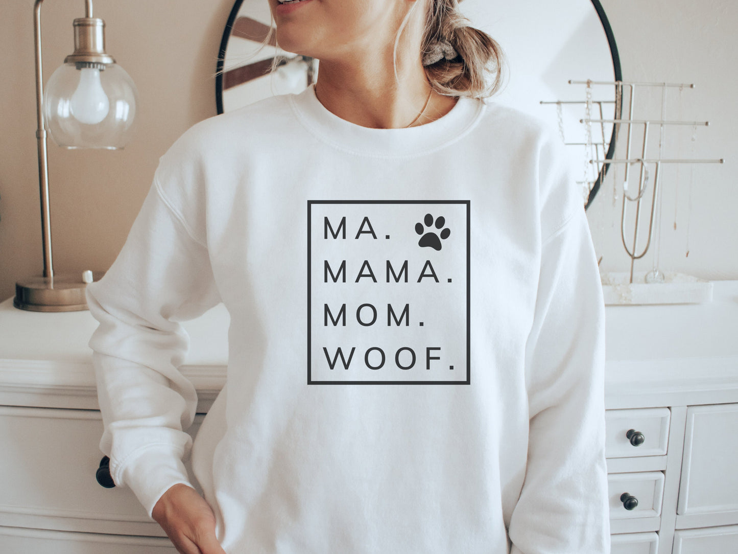 Ma Mama Mom Woof Funny Dog Mom Shirt