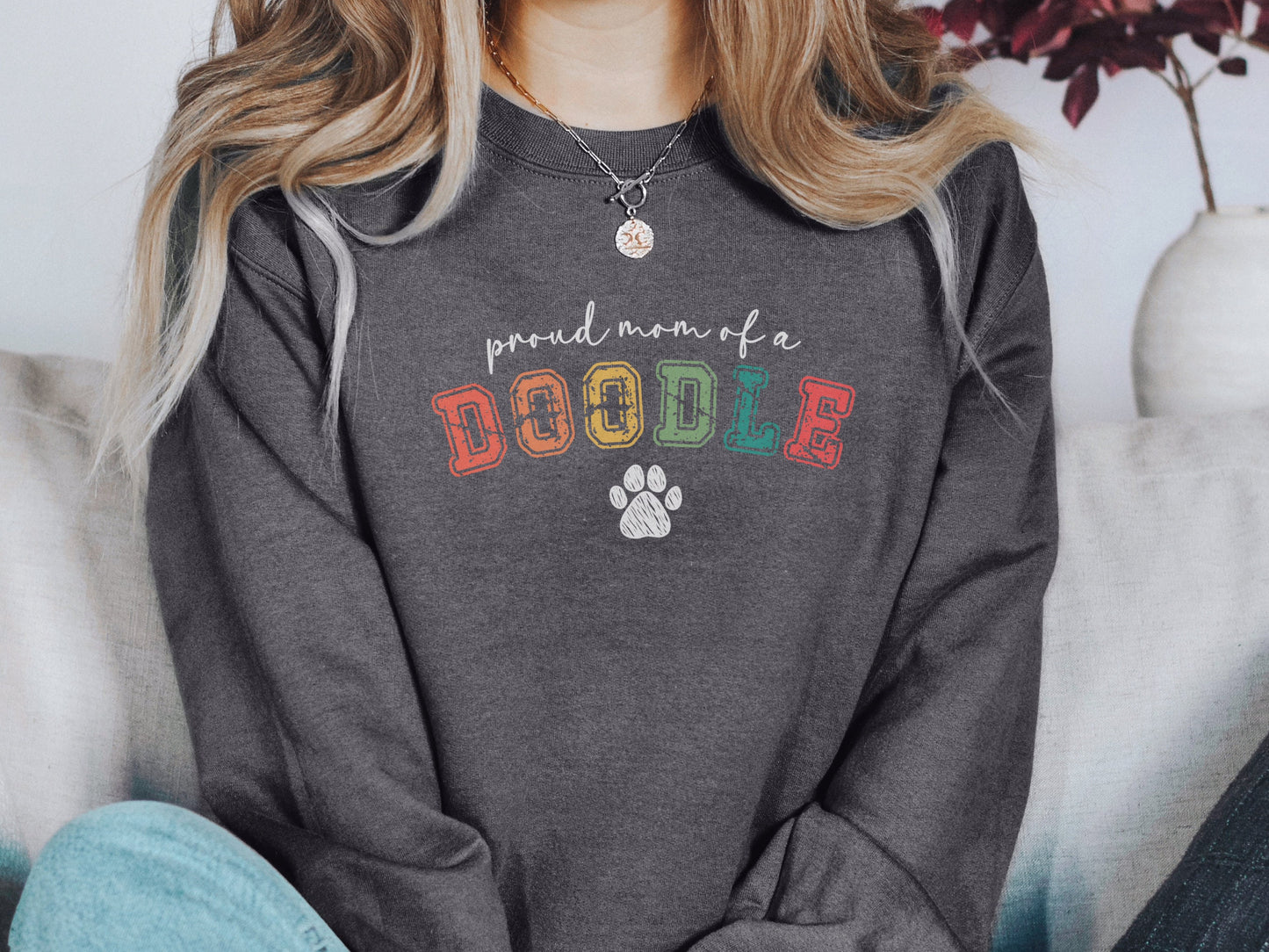 Vintage Goldendoodle Mom Sweatshirt