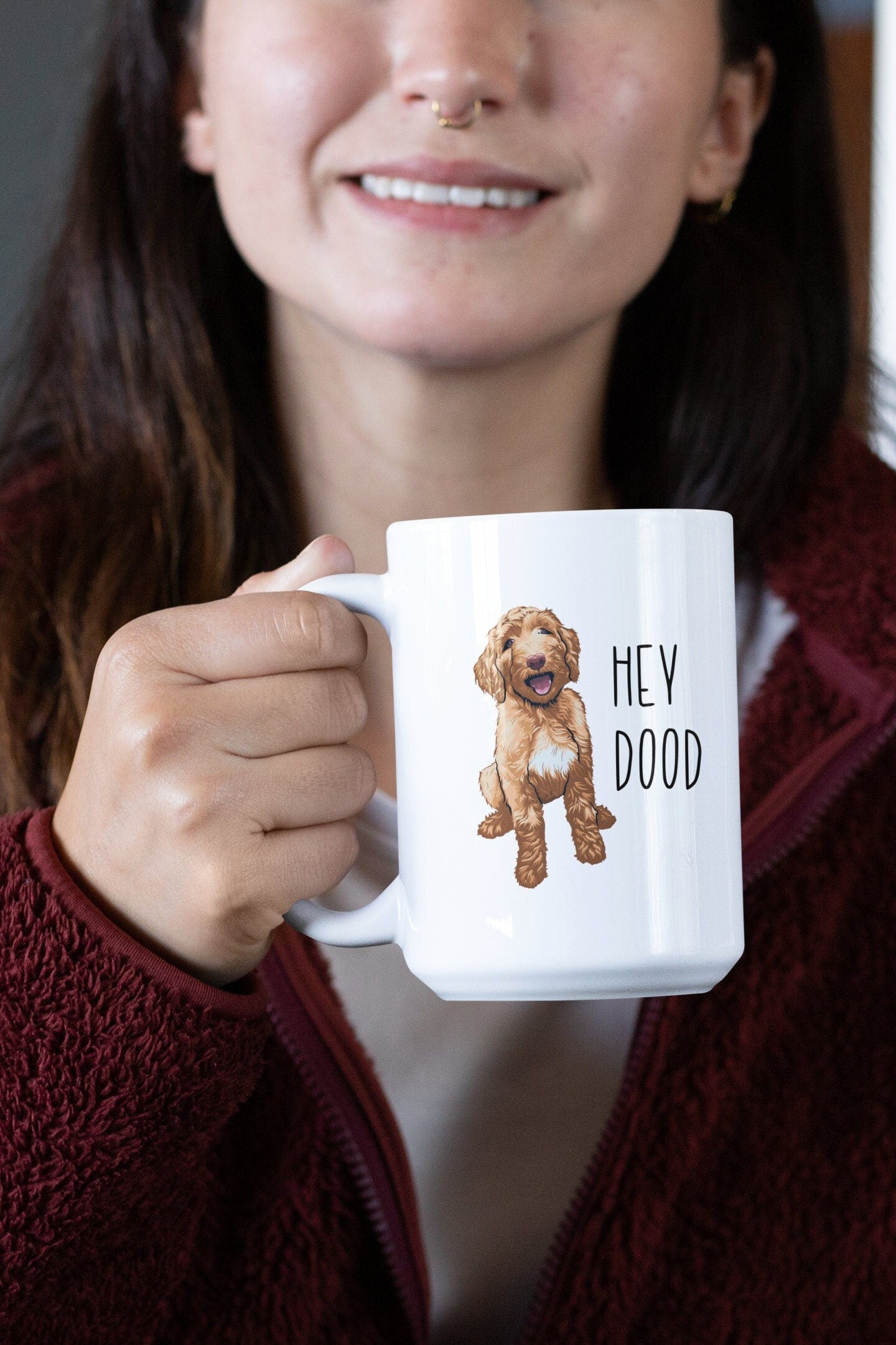 Jumbo Funny Goldendoodle Dog Mug