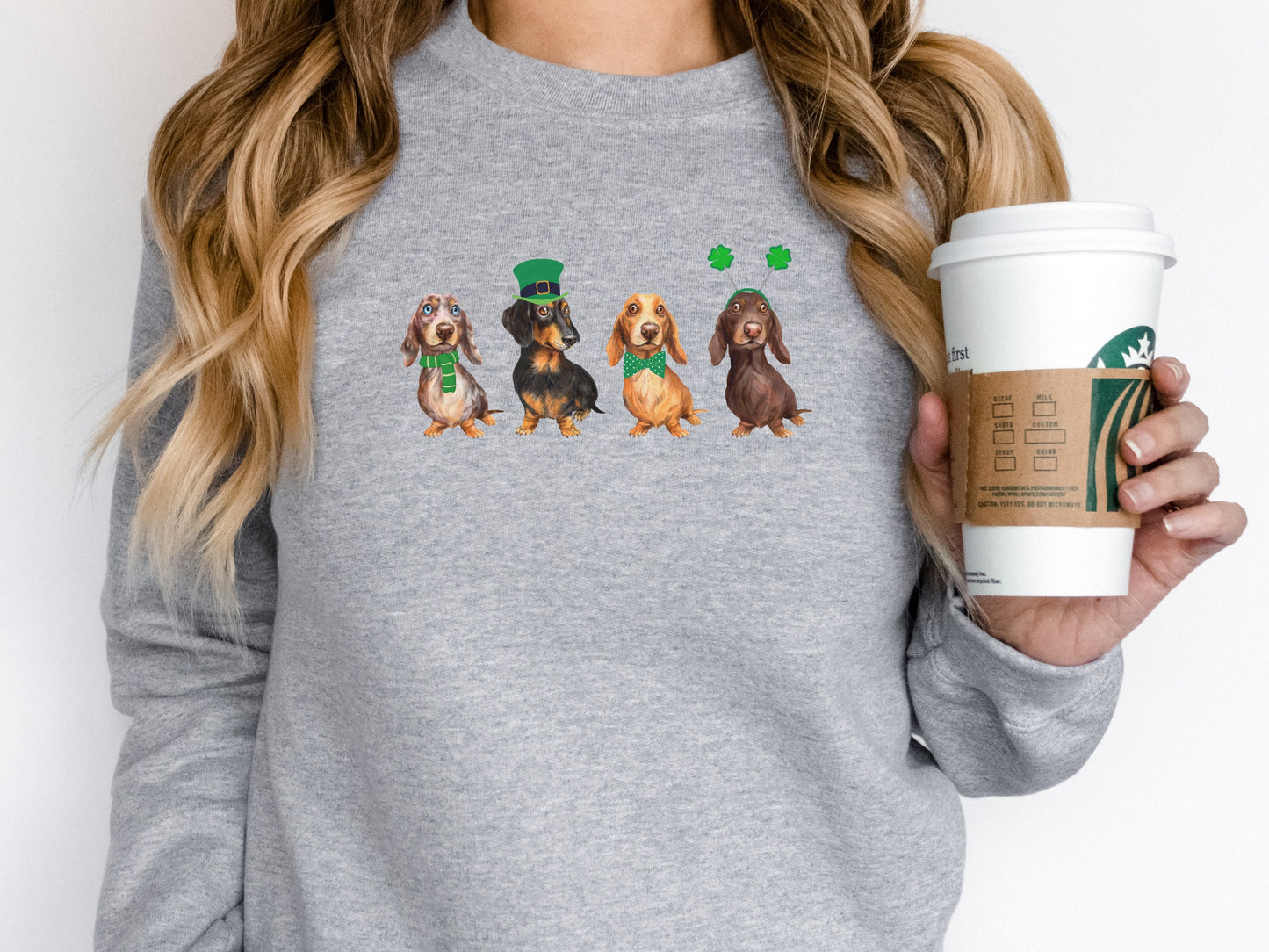 St Patricks Day Dachshund Sweatshirt