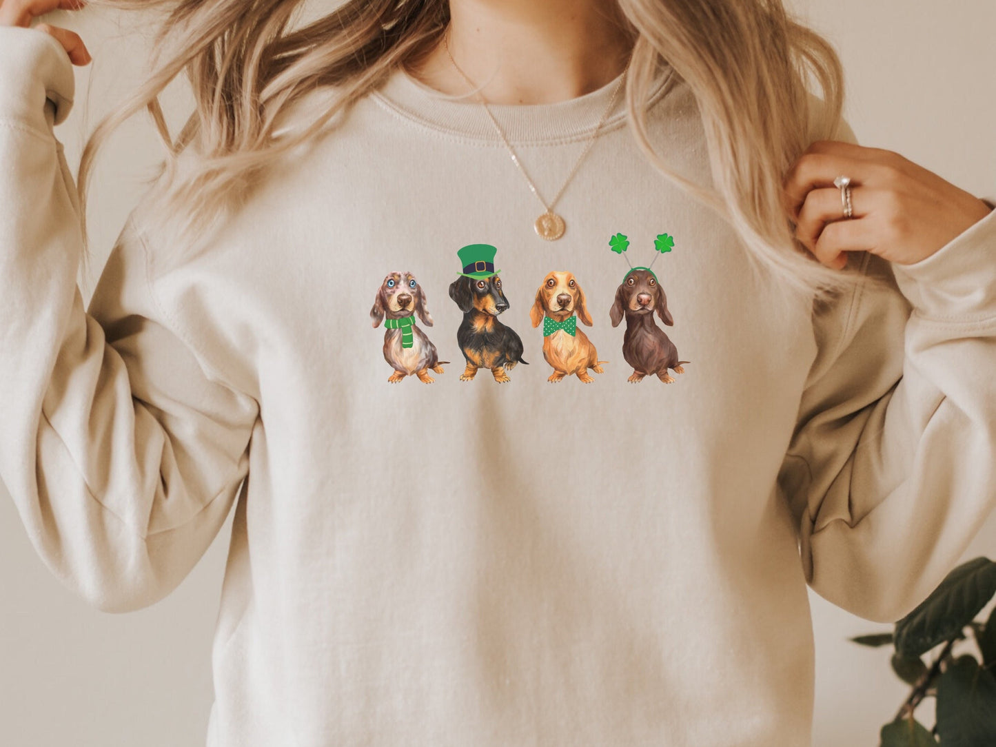 St Patricks Day Dachshund Sweatshirt