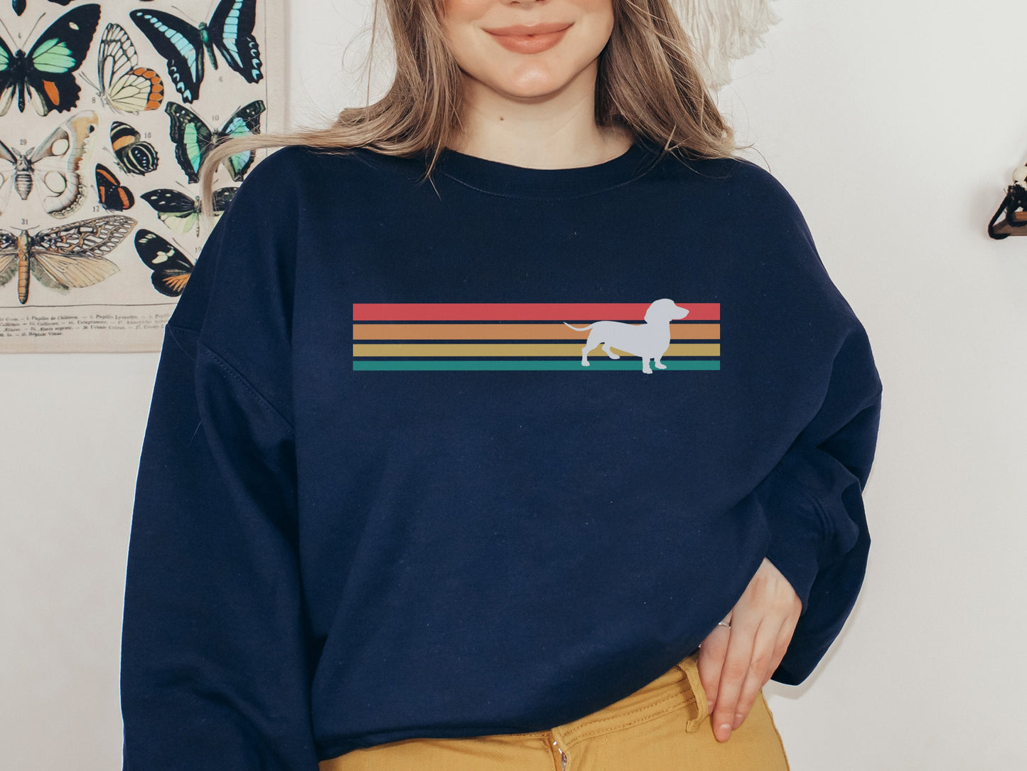 Retro Dachshund Mom Sweatshirt