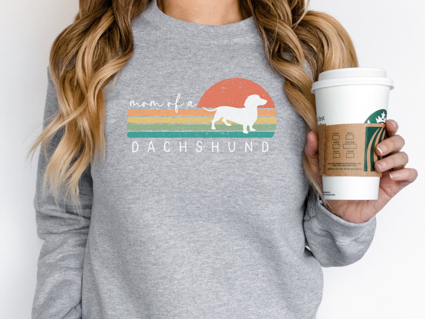 Retro Dachshund Mom Sweatshirt
