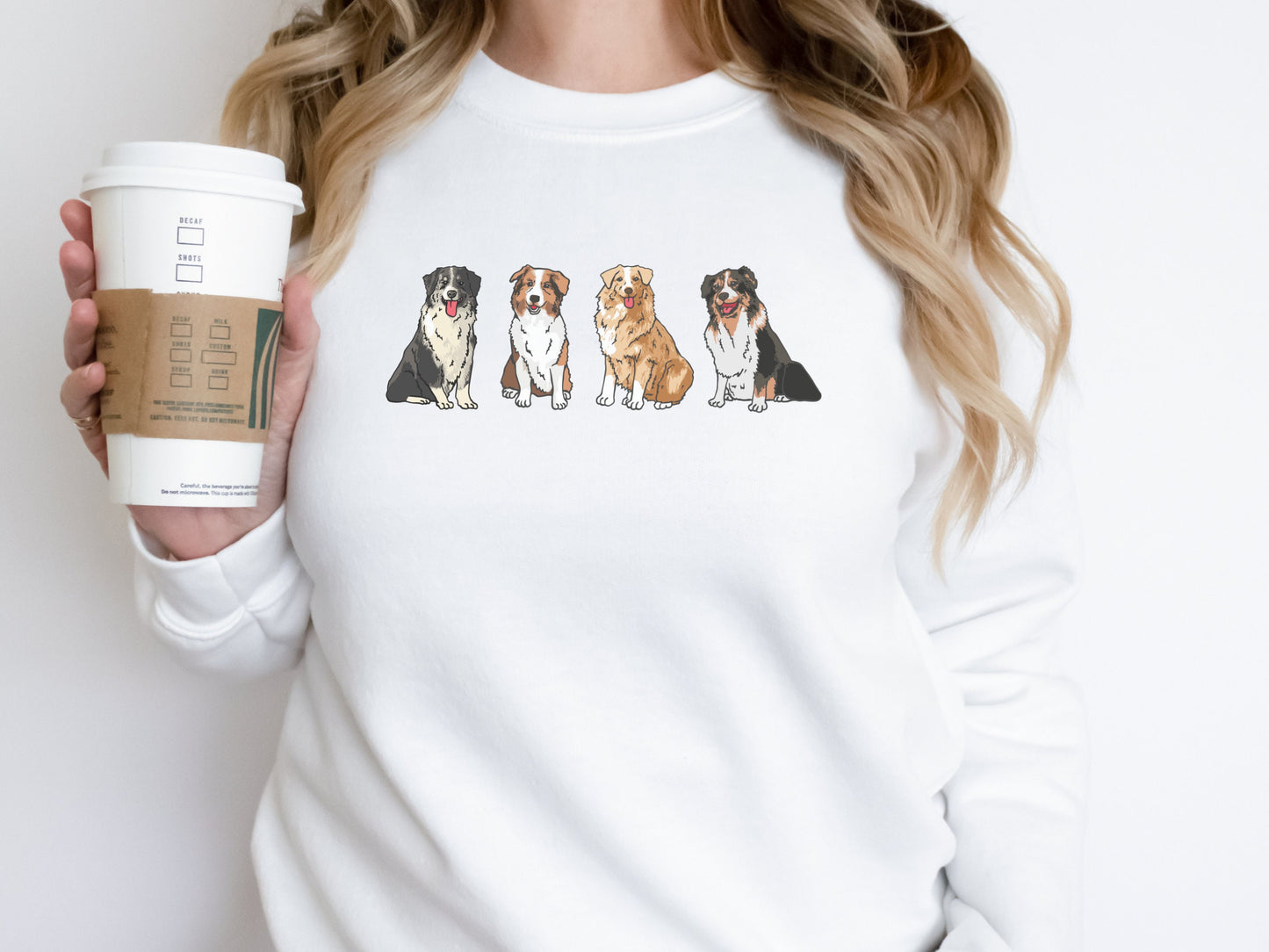 Australian Shepherd Mixed Dog Mom Sweatshirt