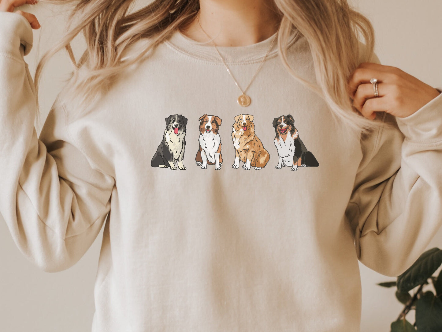 Australian Shepherd Mixed Dog Mom Sweatshirt