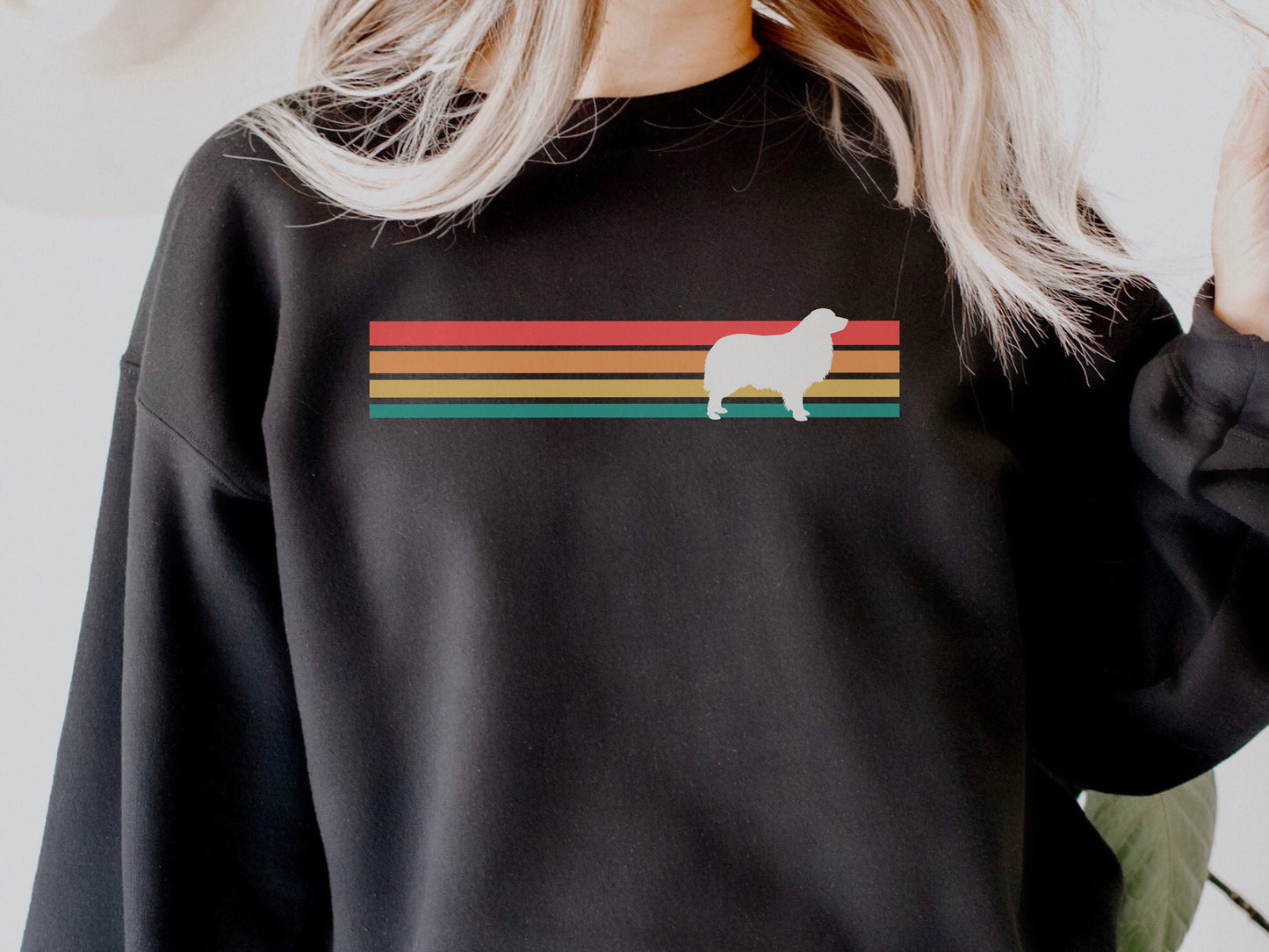 Retro Australian Shepherd Mom Sweatshirt