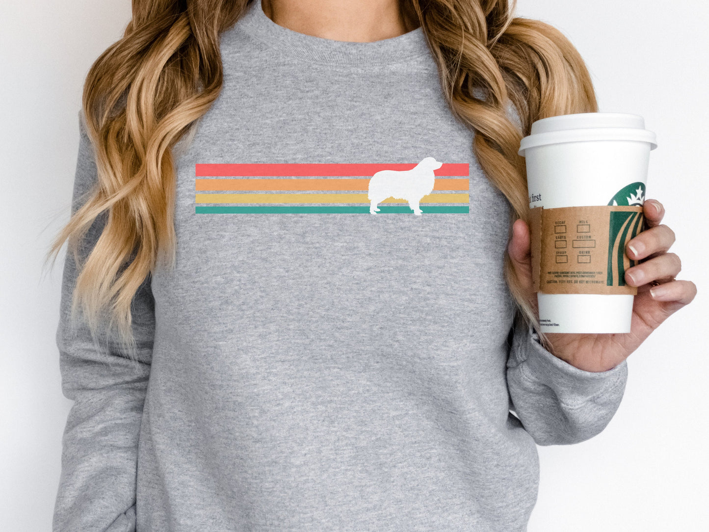 Retro Australian Shepherd Mom Sweatshirt
