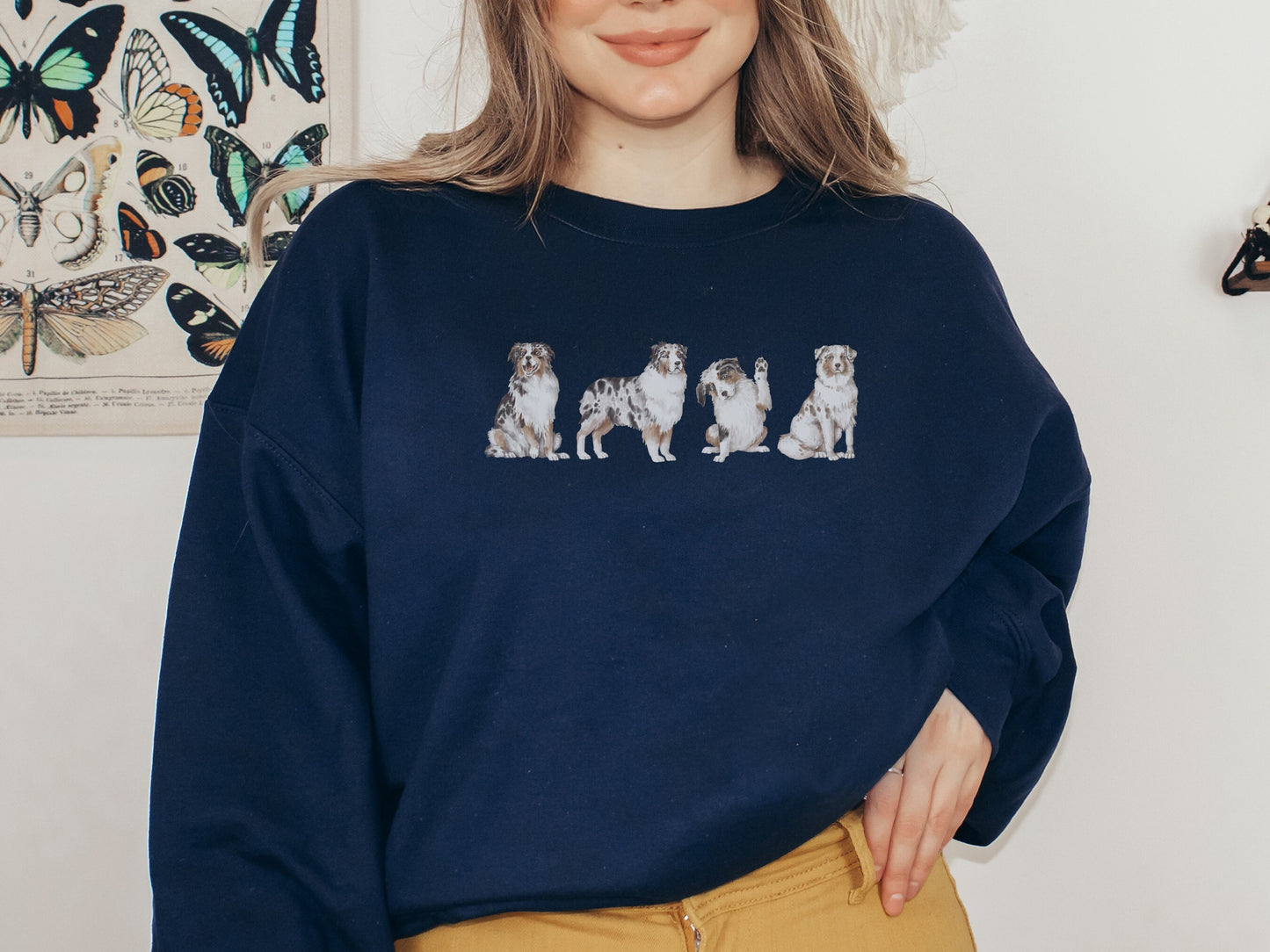 Retro Australian Shepherd Mom Sweatshirt