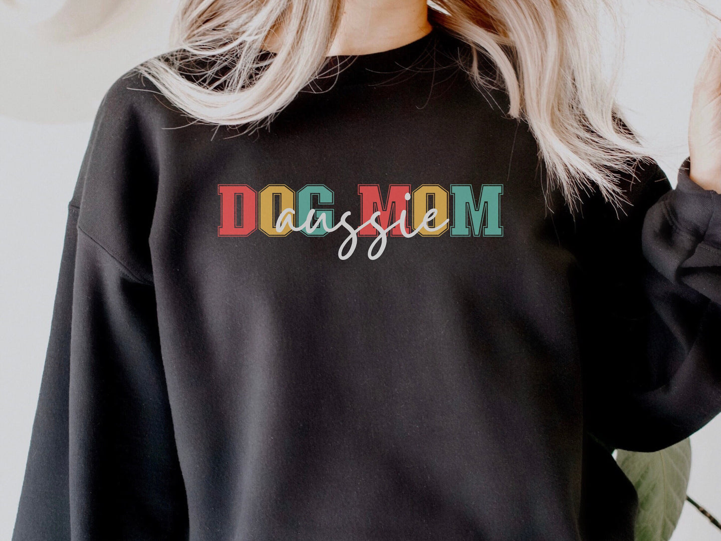 Retro Australian Shepherd Mom Sweatshirt