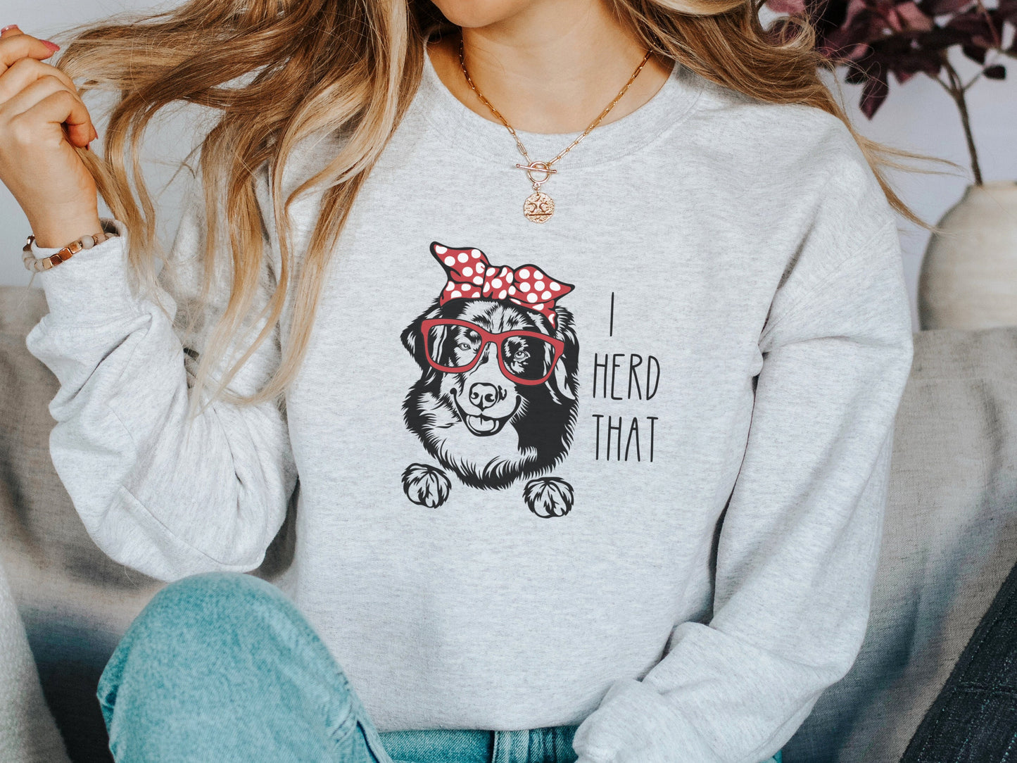 Funny Australian Shepherd Dog Mom Sweatshirt
