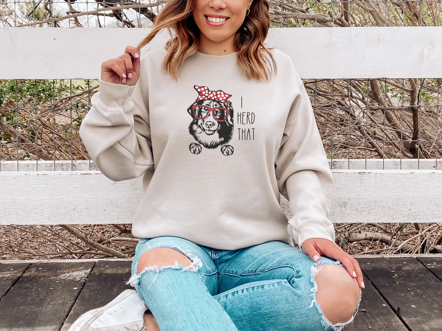 Funny Australian Shepherd Dog Mom Sweatshirt