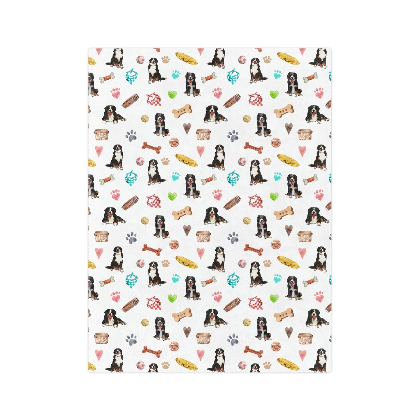 Bernese Mountain Dog Minky Blanket