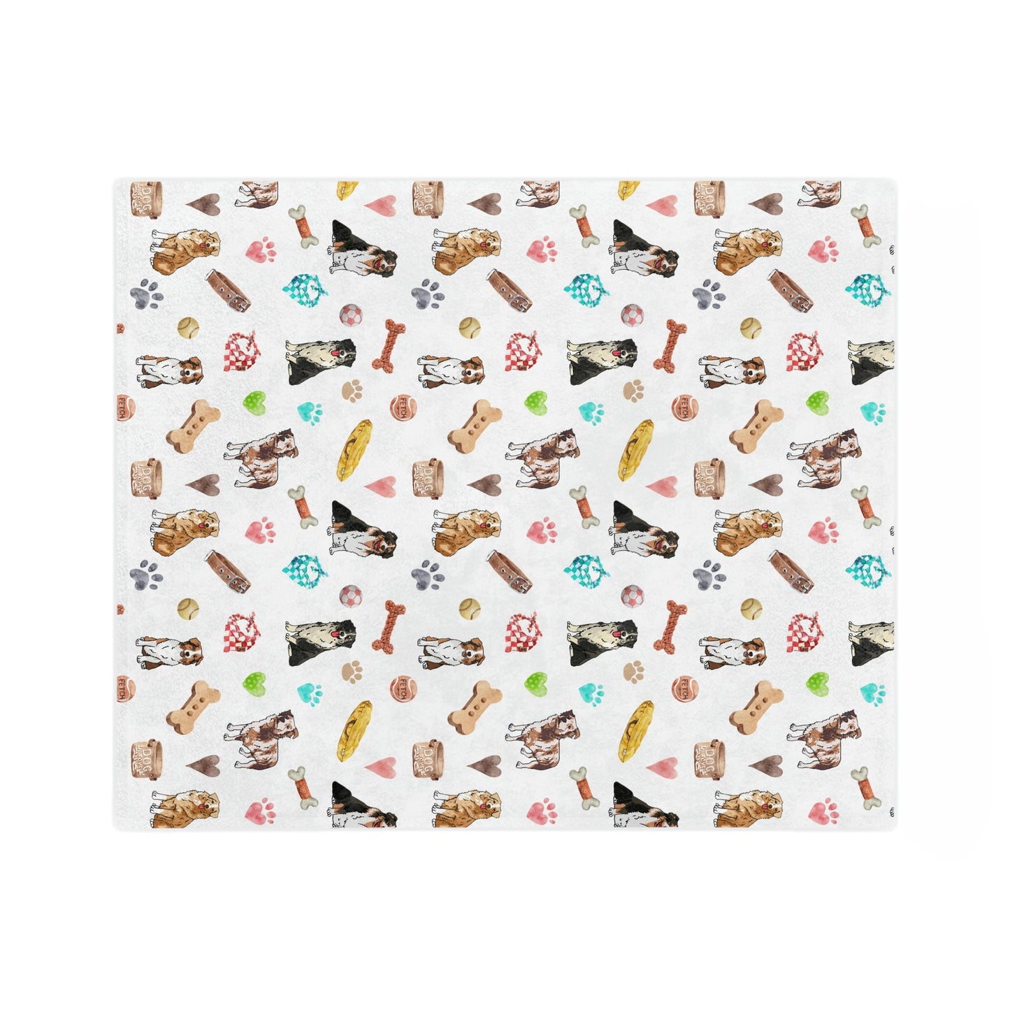 Australian Shepherd Dog Minky Blanket
