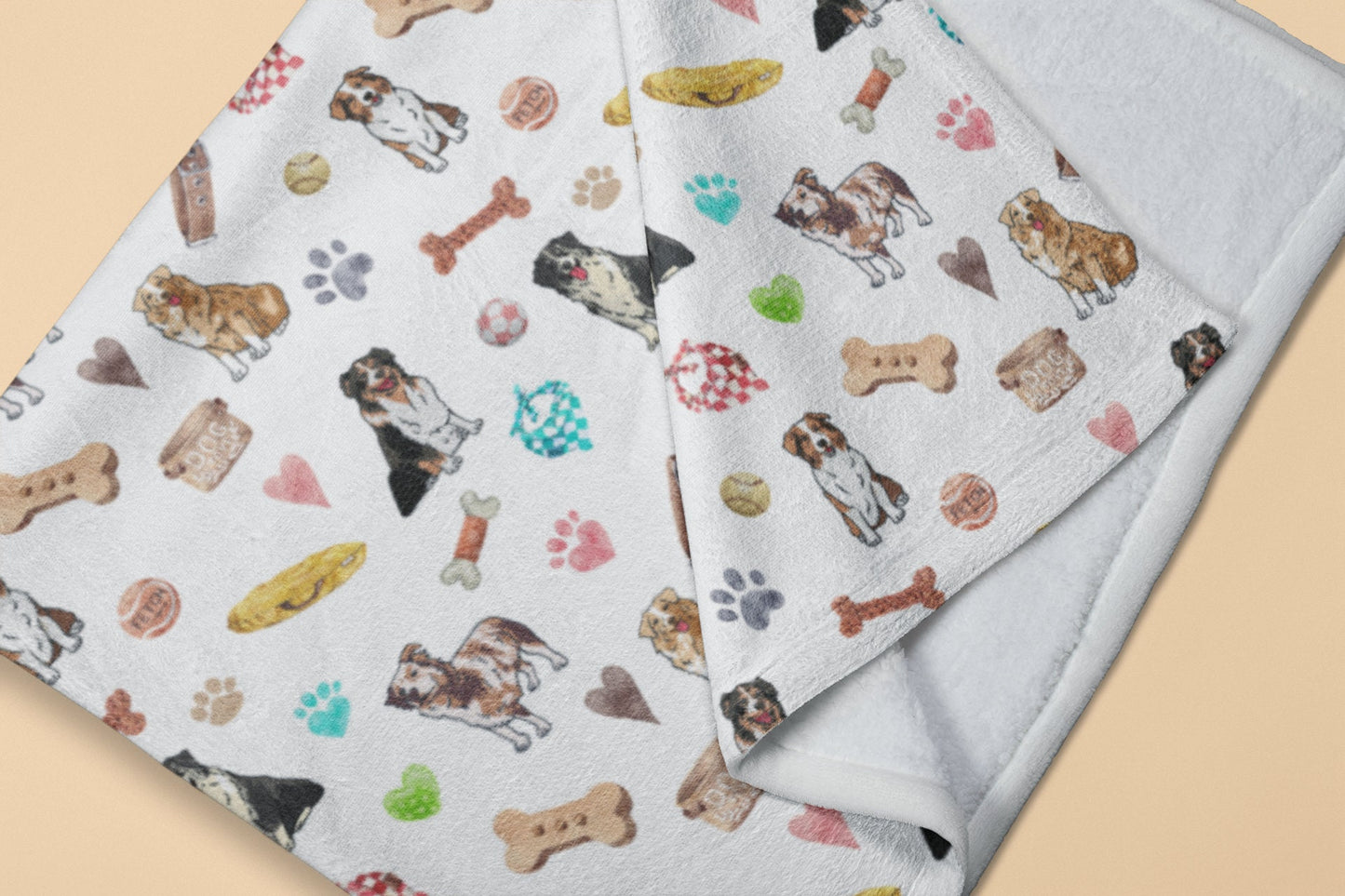 Australian Shepherd Dog Minky Blanket