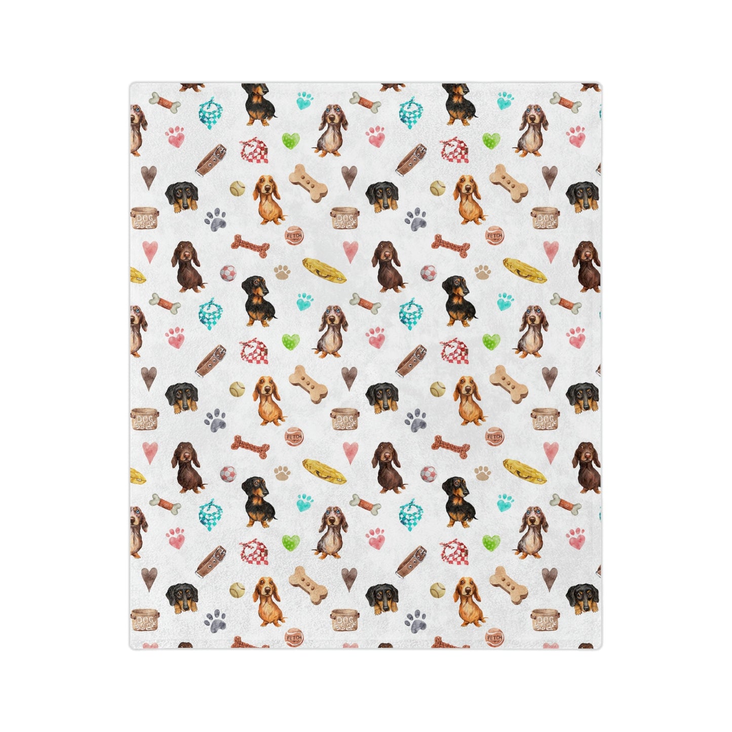 Dachshund Dog Minky Blanket