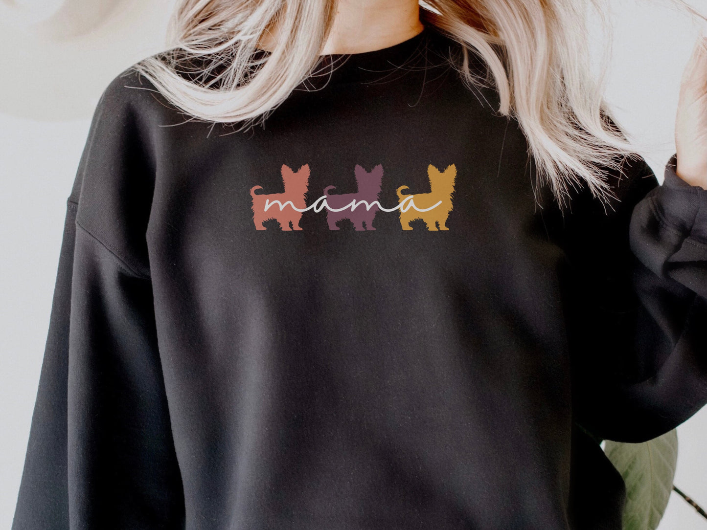 Cute Yorkie Dog Mom Sweatshirt