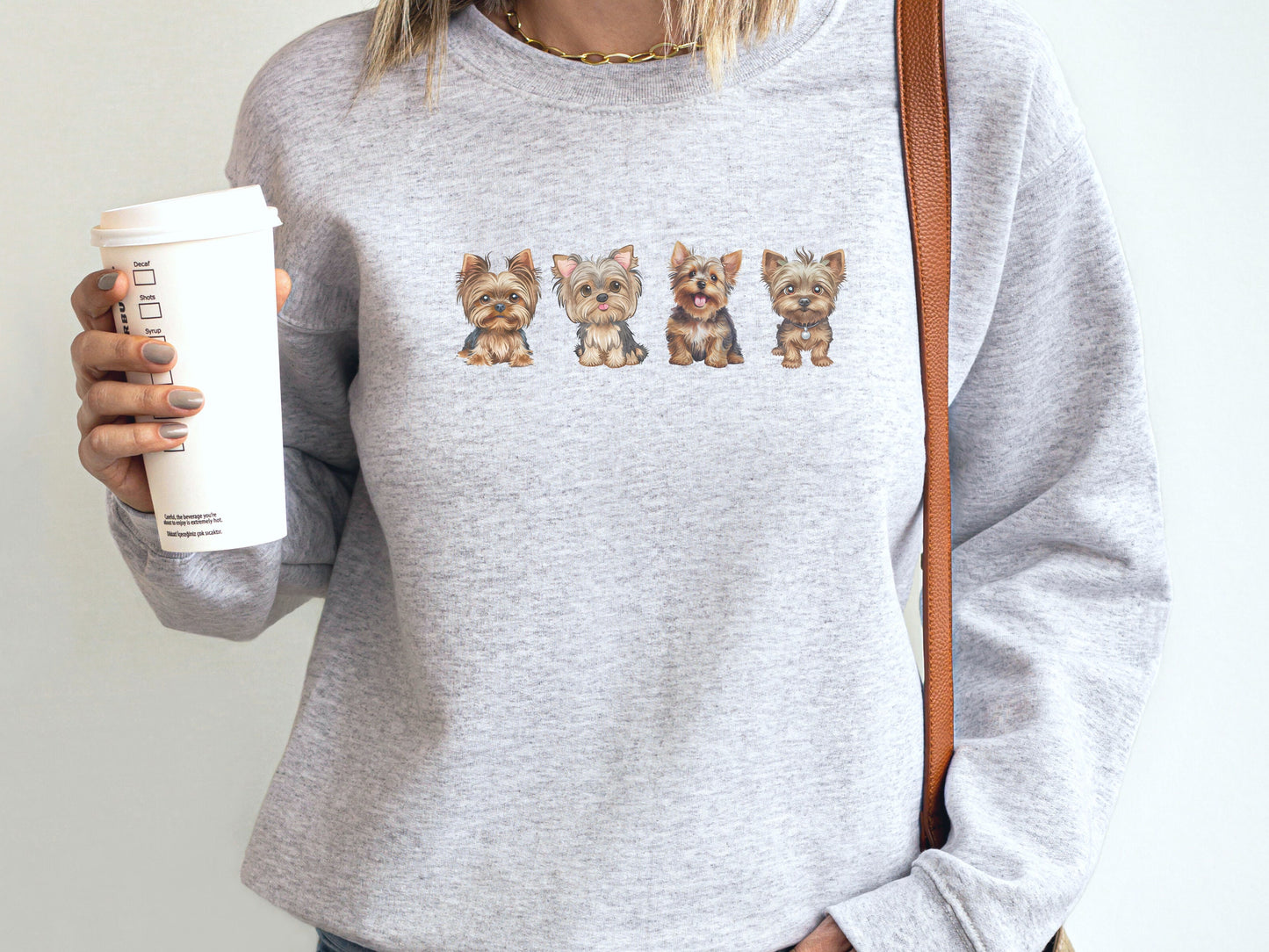 Cute Yorkie Dog Mom Sweatshirt