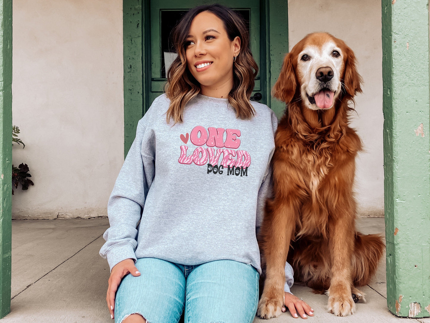 Valentines Day Dog Mom Sweatshirt