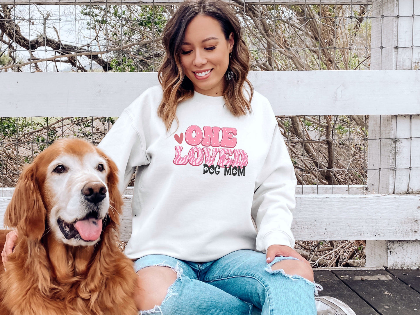 Valentines Day Dog Mom Sweatshirt