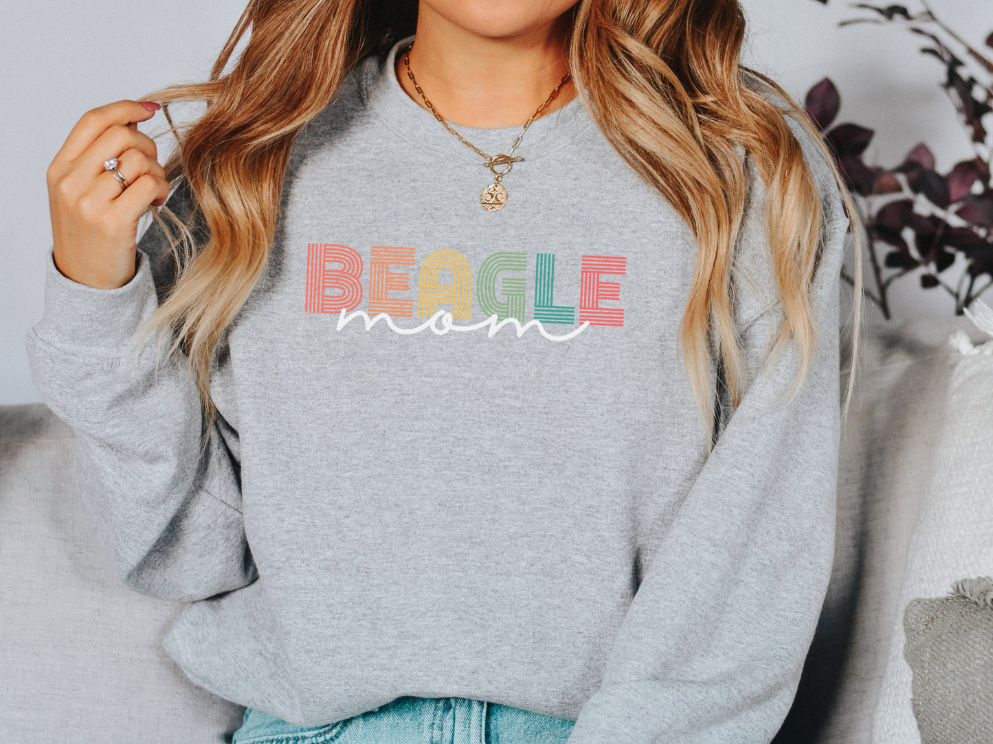 Beagle Dog Mom Sweatshirt