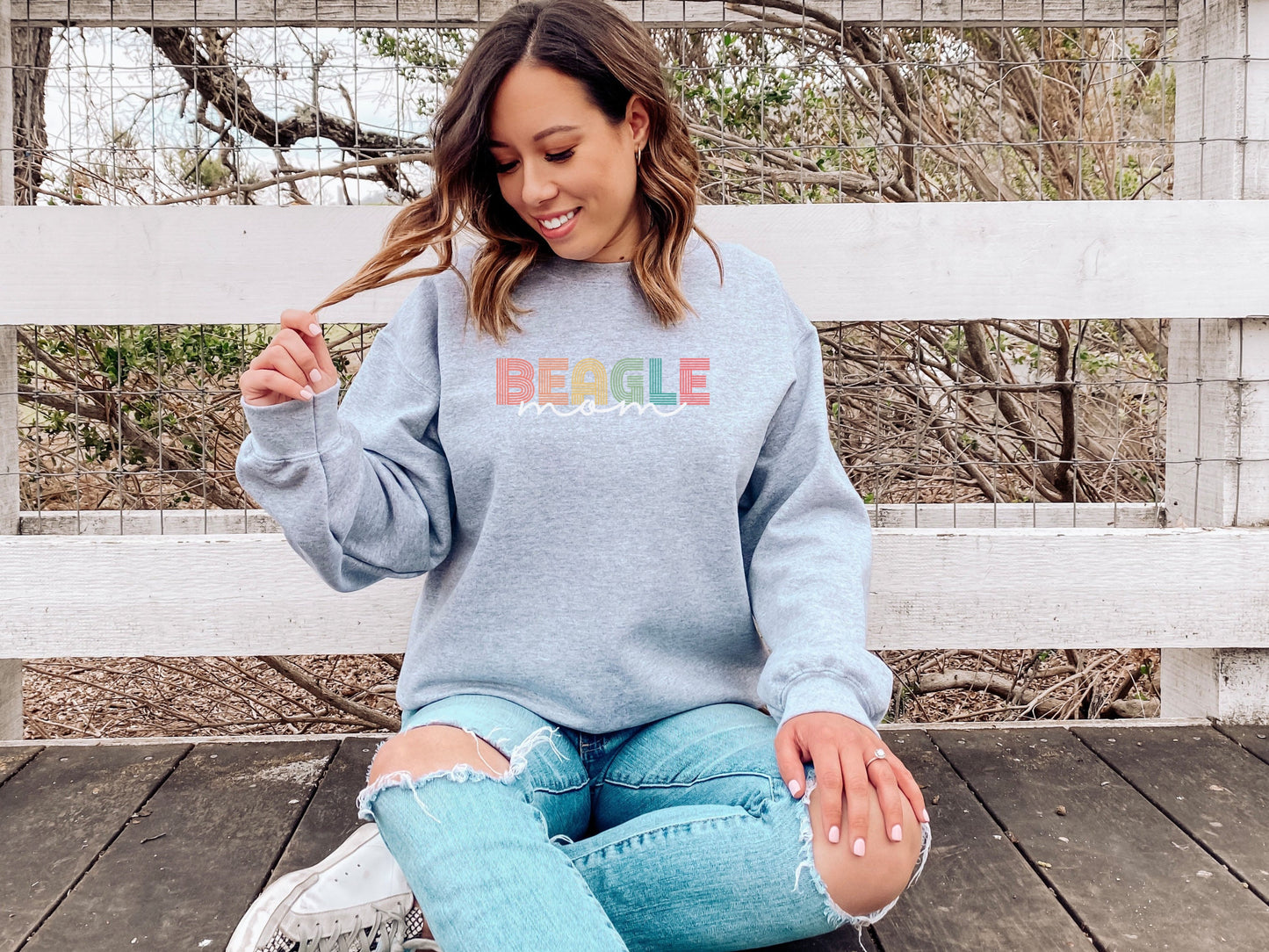 Beagle Dog Mom Sweatshirt