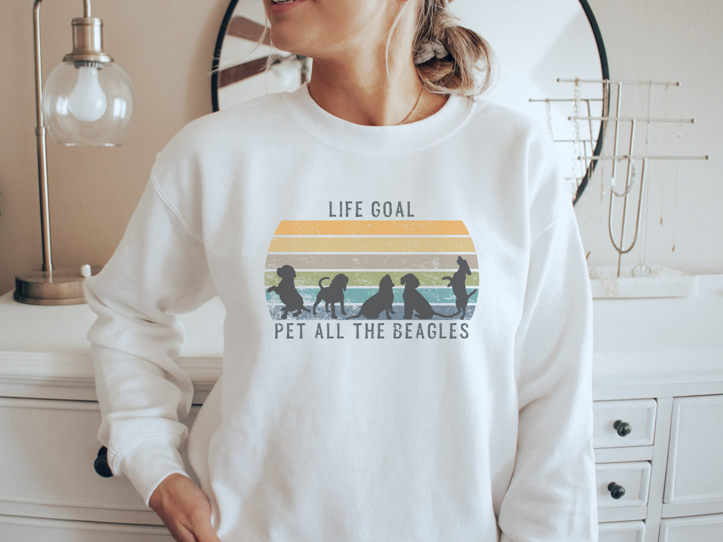 Beagle Dog Mom Sweatshirt