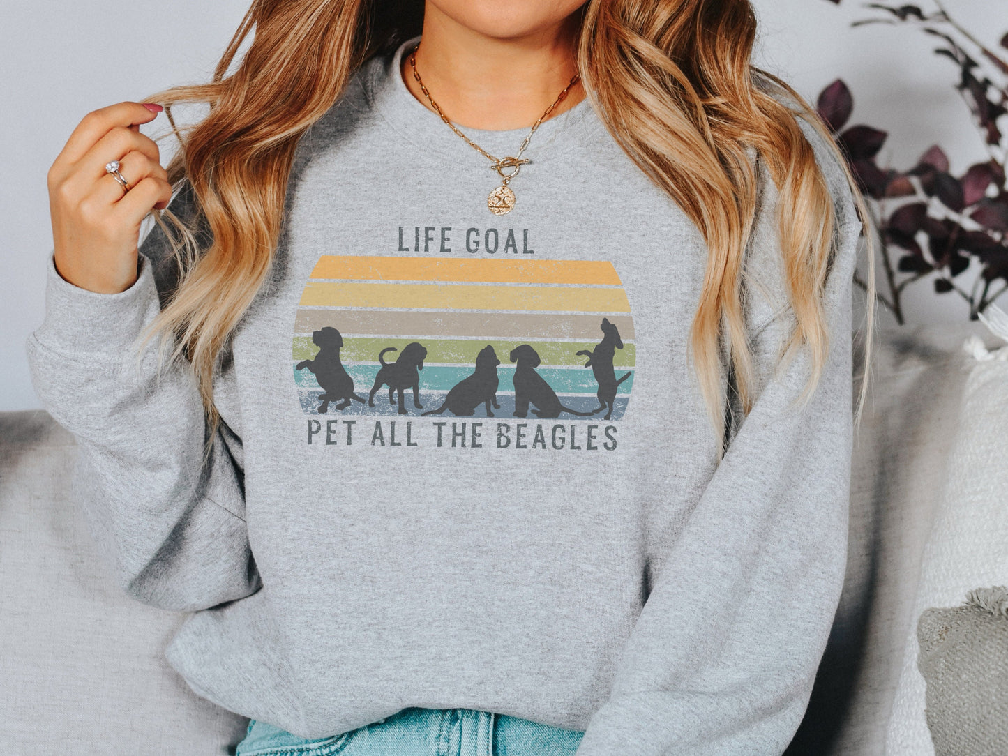 Beagle Dog Mom Sweatshirt