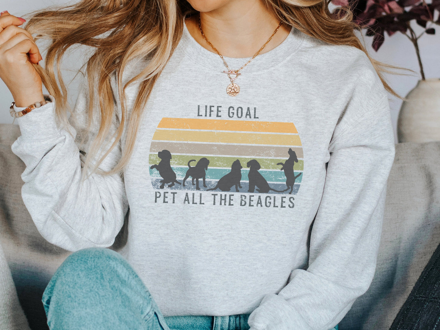 Beagle Dog Mom Sweatshirt
