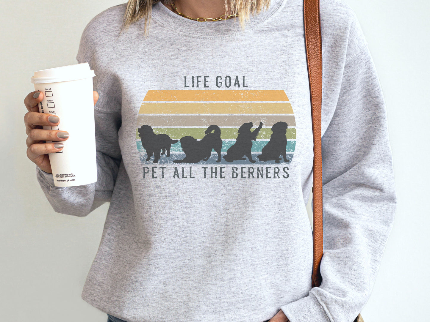 Vintage Bernese Mountain Dog Mom Sweatshirt