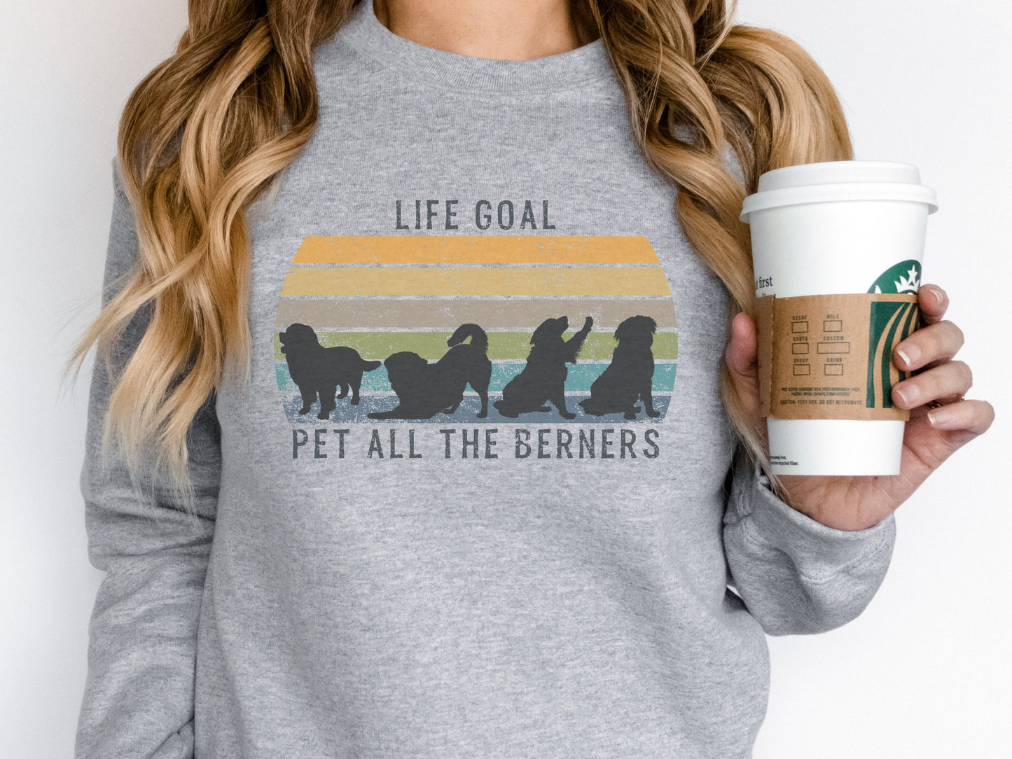 Vintage Bernese Mountain Dog Mom Sweatshirt