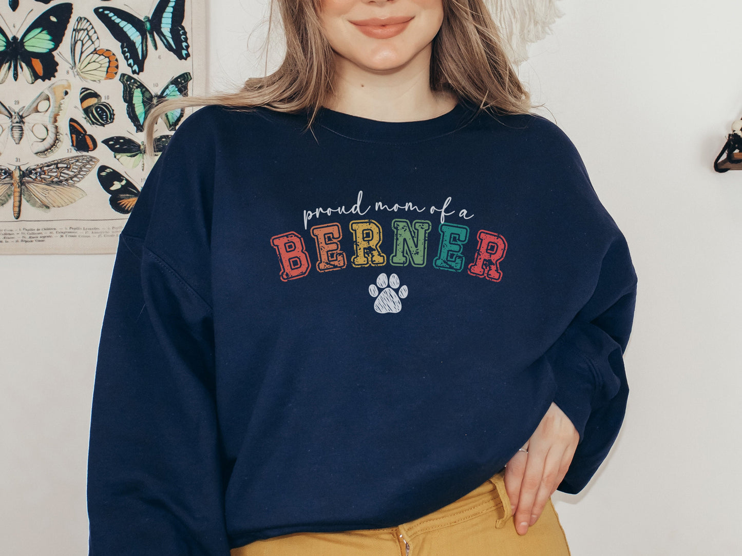 Vintage Bernese Mountain Dog Mom Sweatshirt